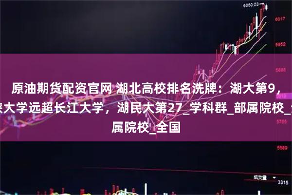 原油期货配资官网 湖北高校排名洗牌：湖大第9，三峡大学远超长江大学，湖民大第27_学科群_部属院校_全国