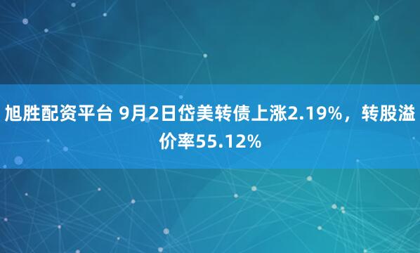 旭胜配资平台 9月2日岱美转债上涨2.19%，转股溢价率55.12%